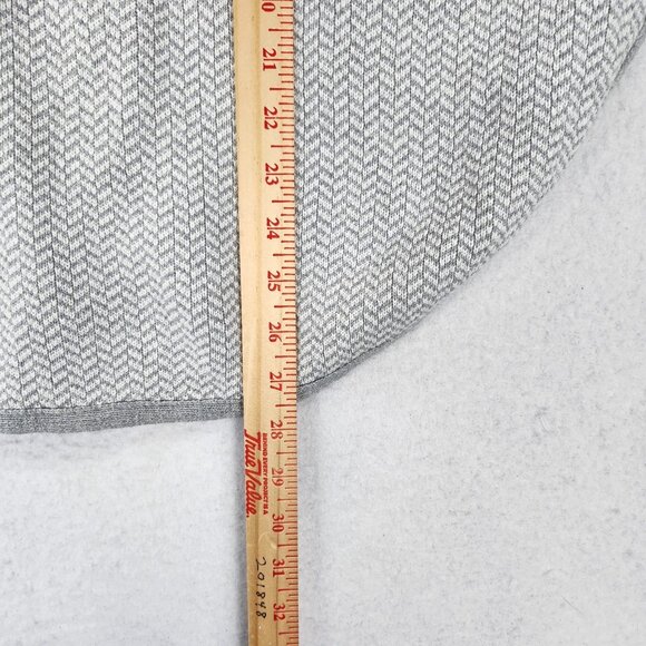 LOFT Sweater Womens XS Gray Herringbone Cowl Neck Pullover Knit Poncho Casual - Picture 5 of 10